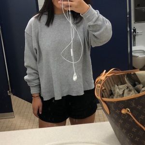 Brandy Melville gray long sleeve top